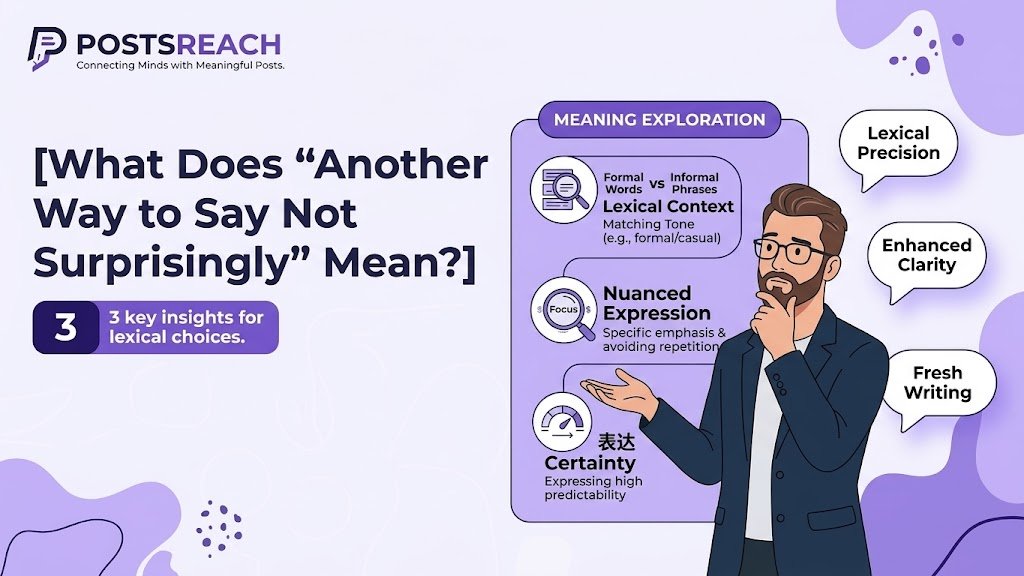 another way to say not surprisingly