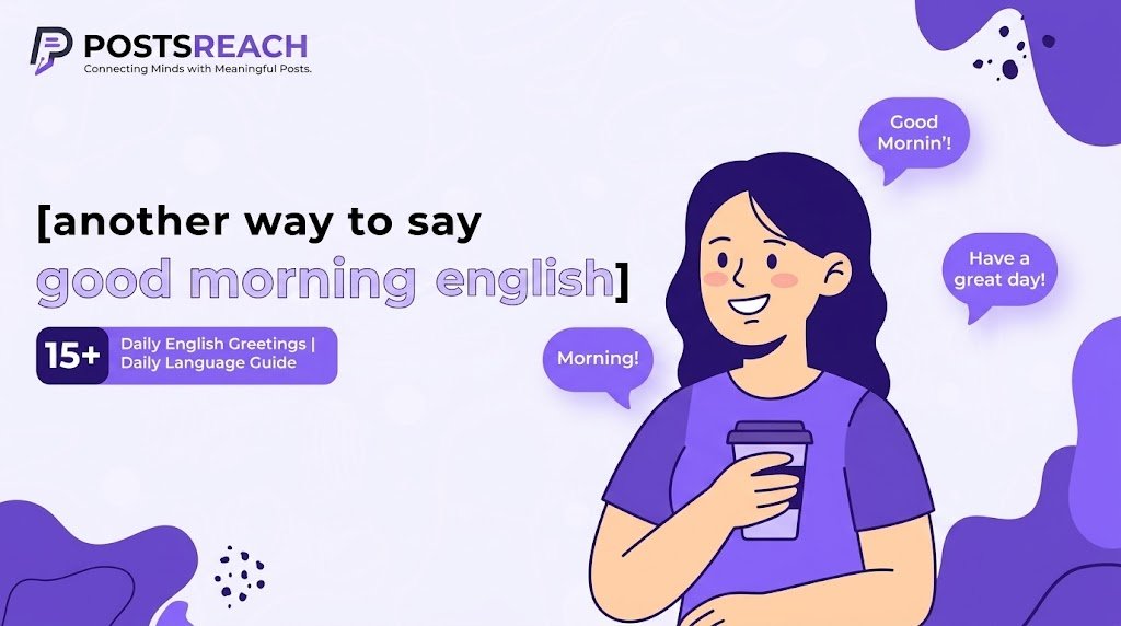 another way to say good morning in english