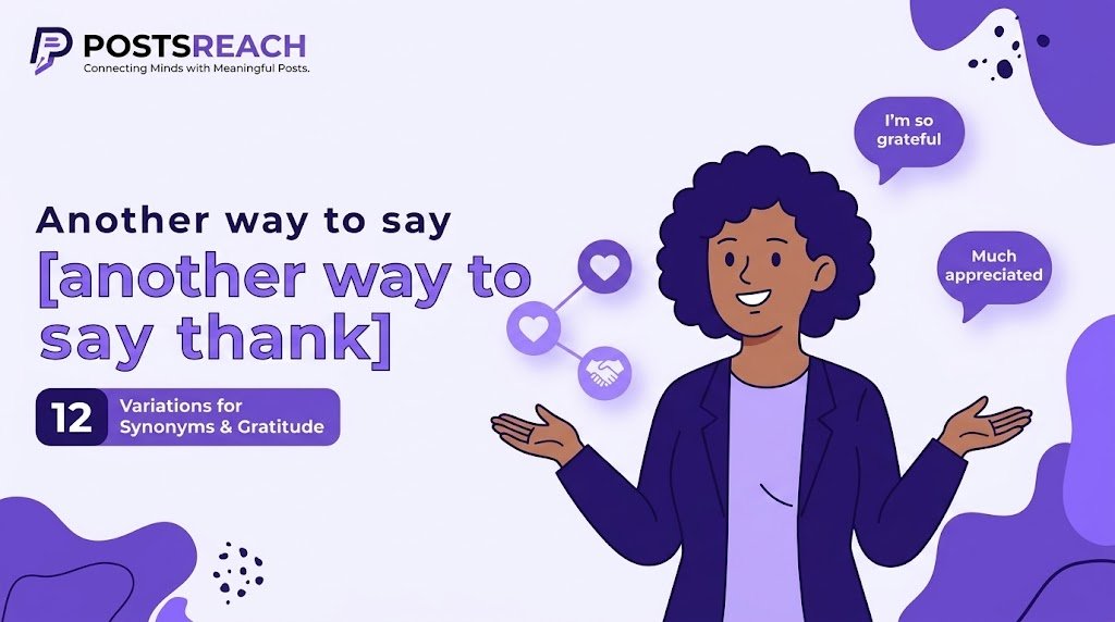 another way to say thank