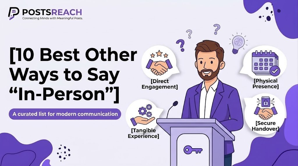 another way to say in-person