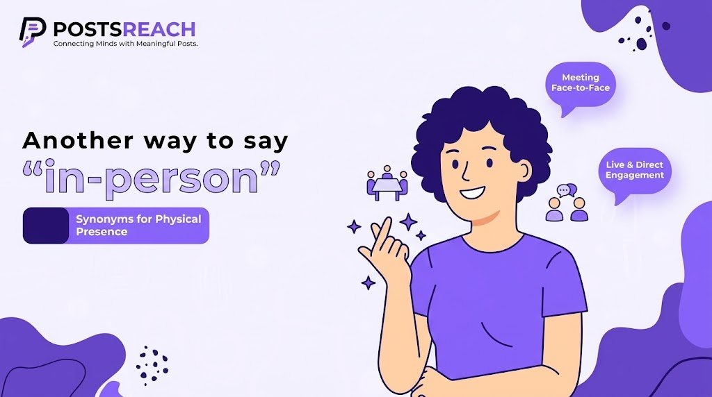 another way to say in-person